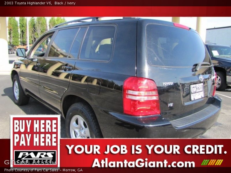 Black / Ivory 2003 Toyota Highlander V6