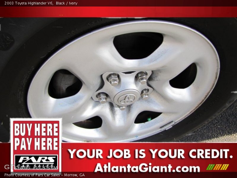 Black / Ivory 2003 Toyota Highlander V6