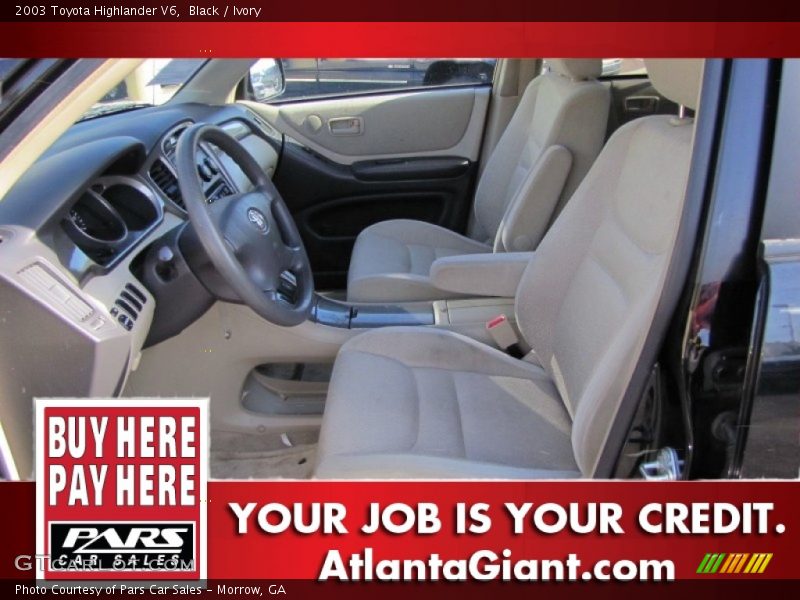 Black / Ivory 2003 Toyota Highlander V6