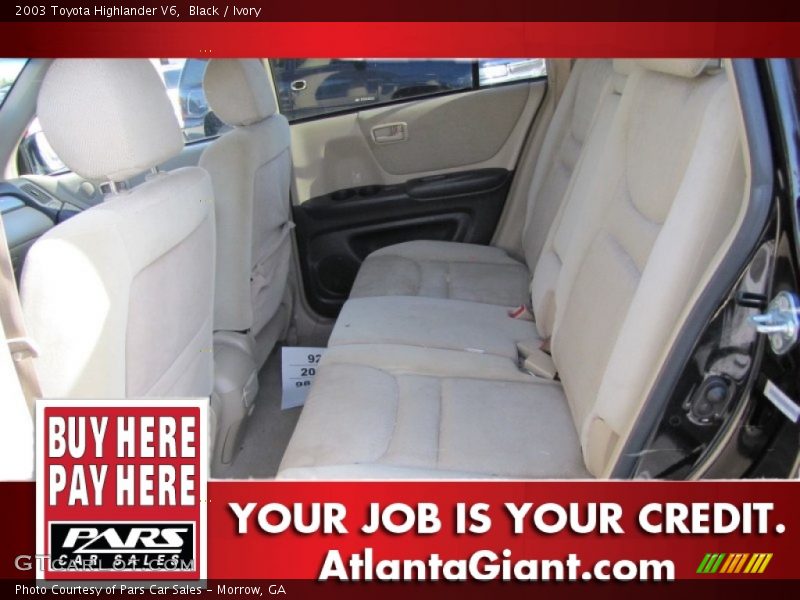 Black / Ivory 2003 Toyota Highlander V6
