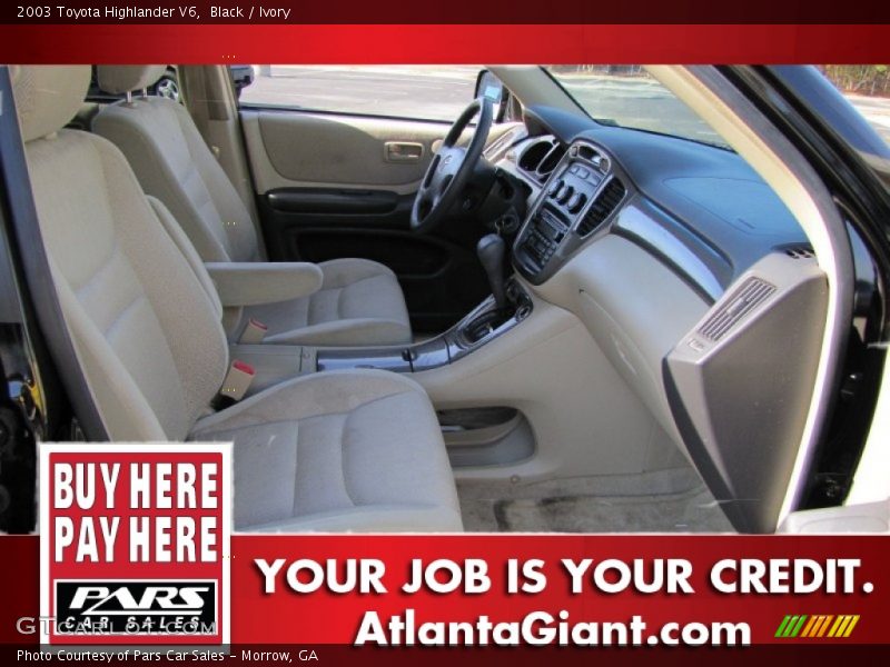 Black / Ivory 2003 Toyota Highlander V6