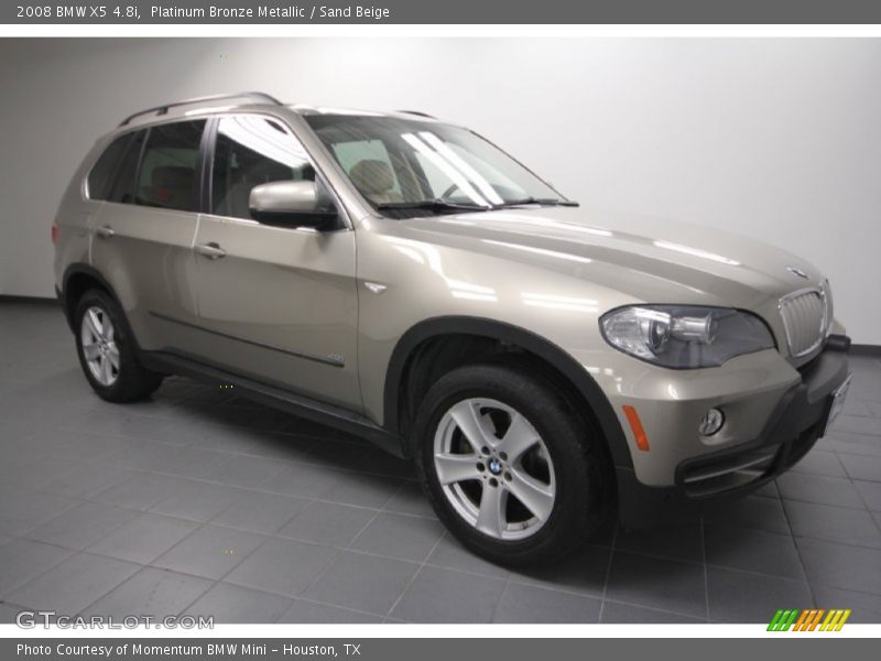 Platinum Bronze Metallic / Sand Beige 2008 BMW X5 4.8i