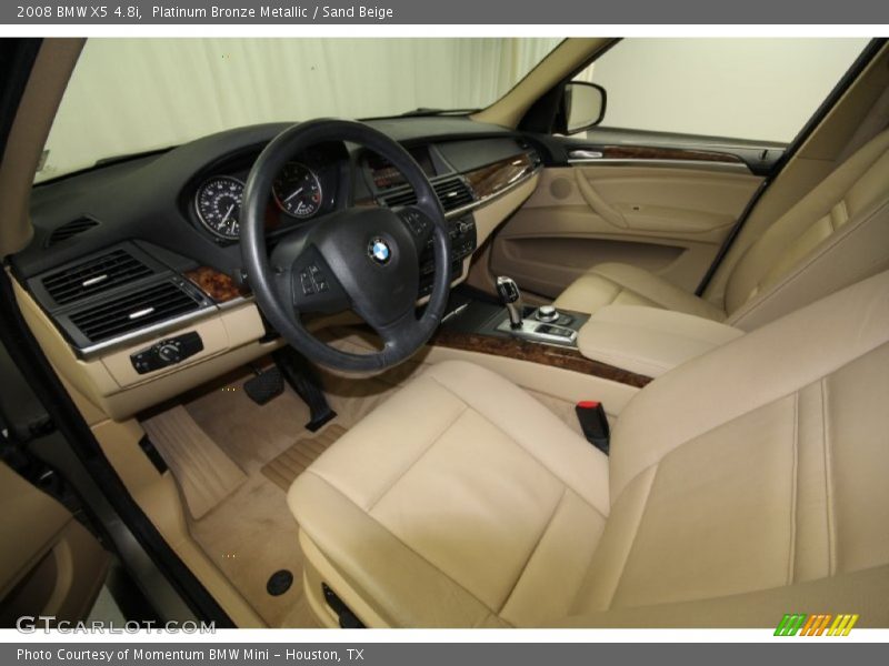 Platinum Bronze Metallic / Sand Beige 2008 BMW X5 4.8i