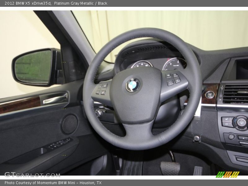 Platinum Gray Metallic / Black 2012 BMW X5 xDrive35d