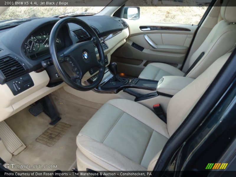 Jet Black / Beige 2001 BMW X5 4.4i