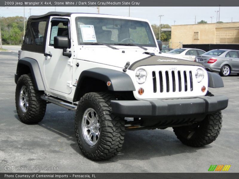 Stone White / Dark Slate Gray/Medium Slate Gray 2009 Jeep Wrangler X 4x4