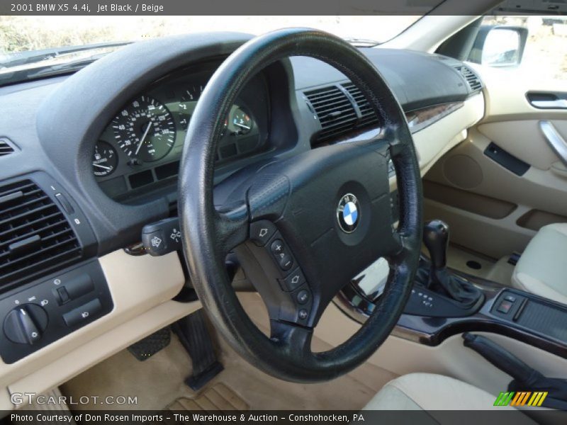 Jet Black / Beige 2001 BMW X5 4.4i