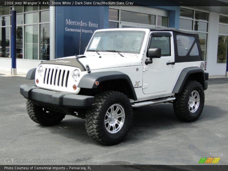 Stone White / Dark Slate Gray/Medium Slate Gray 2009 Jeep Wrangler X 4x4
