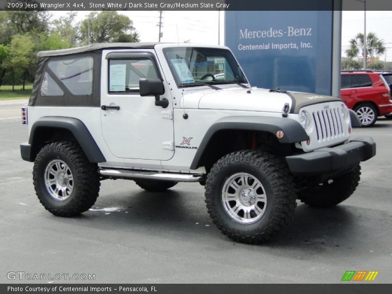 Stone White / Dark Slate Gray/Medium Slate Gray 2009 Jeep Wrangler X 4x4