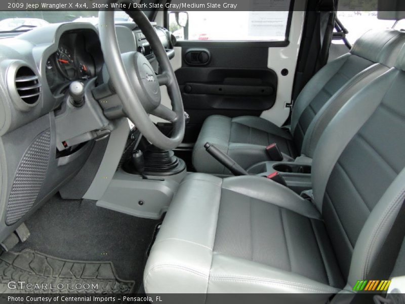 Stone White / Dark Slate Gray/Medium Slate Gray 2009 Jeep Wrangler X 4x4