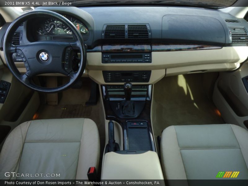 Jet Black / Beige 2001 BMW X5 4.4i
