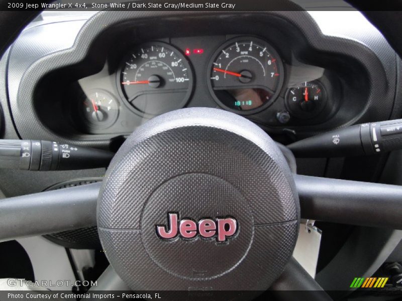 Stone White / Dark Slate Gray/Medium Slate Gray 2009 Jeep Wrangler X 4x4