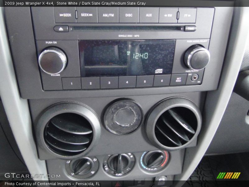 Stone White / Dark Slate Gray/Medium Slate Gray 2009 Jeep Wrangler X 4x4