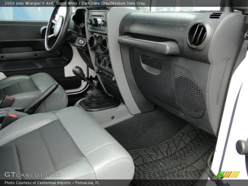 Stone White / Dark Slate Gray/Medium Slate Gray 2009 Jeep Wrangler X 4x4