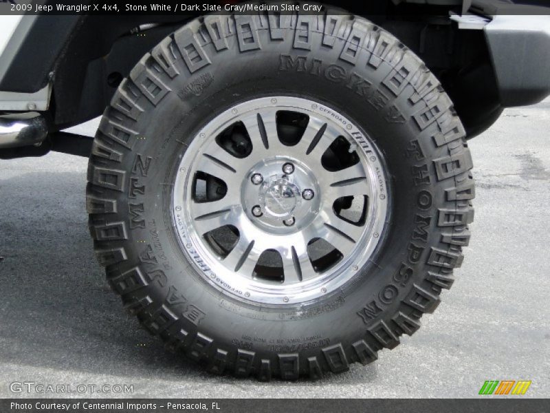Stone White / Dark Slate Gray/Medium Slate Gray 2009 Jeep Wrangler X 4x4