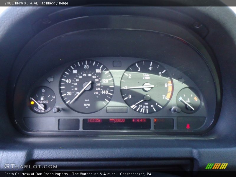 Jet Black / Beige 2001 BMW X5 4.4i