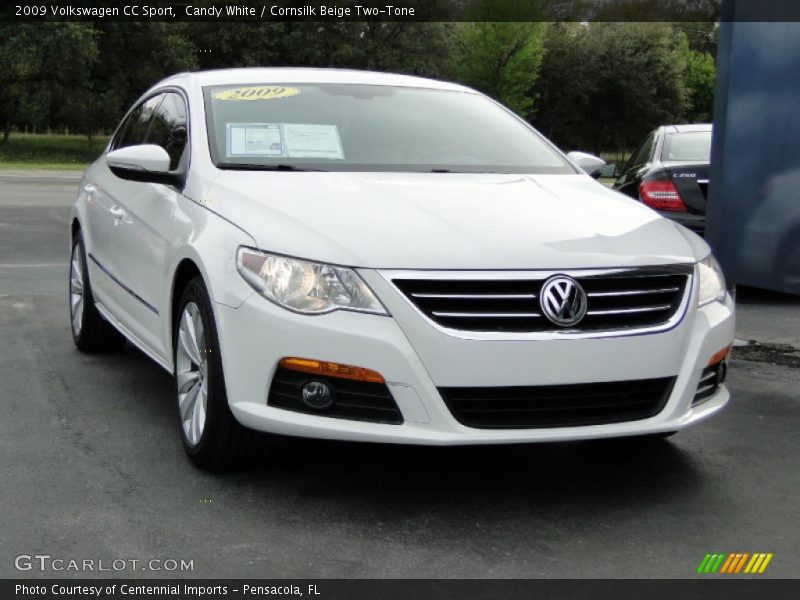 Candy White / Cornsilk Beige Two-Tone 2009 Volkswagen CC Sport