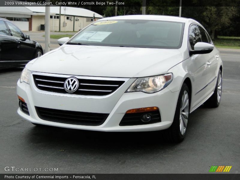 Candy White / Cornsilk Beige Two-Tone 2009 Volkswagen CC Sport