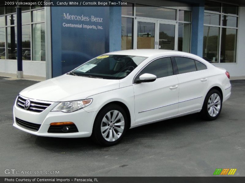 Candy White / Cornsilk Beige Two-Tone 2009 Volkswagen CC Sport