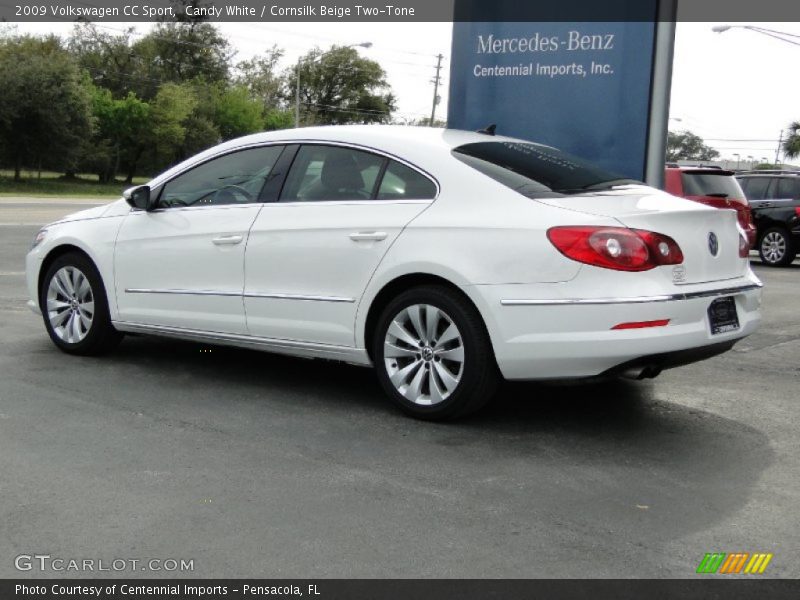 Candy White / Cornsilk Beige Two-Tone 2009 Volkswagen CC Sport