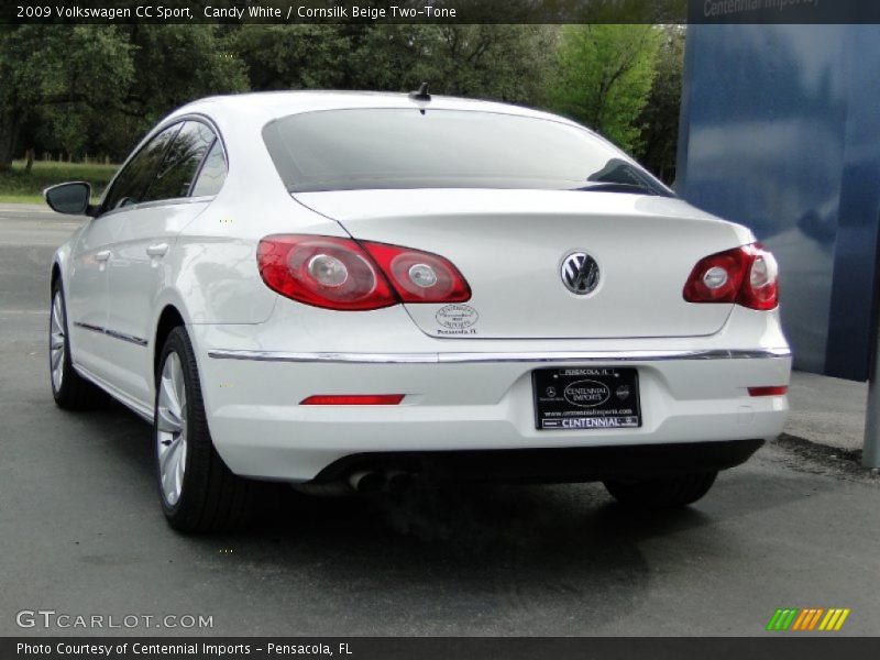 Candy White / Cornsilk Beige Two-Tone 2009 Volkswagen CC Sport