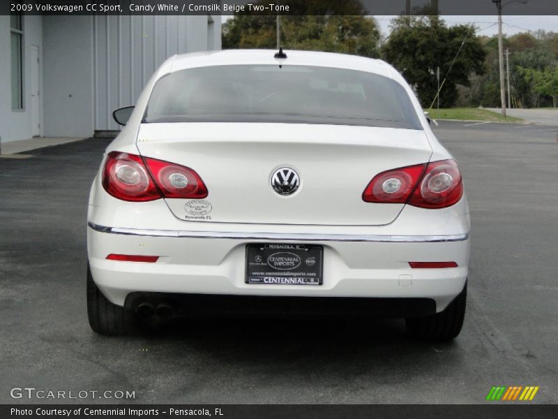 Candy White / Cornsilk Beige Two-Tone 2009 Volkswagen CC Sport