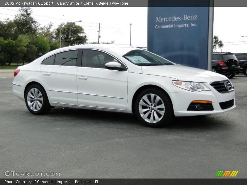 Candy White / Cornsilk Beige Two-Tone 2009 Volkswagen CC Sport