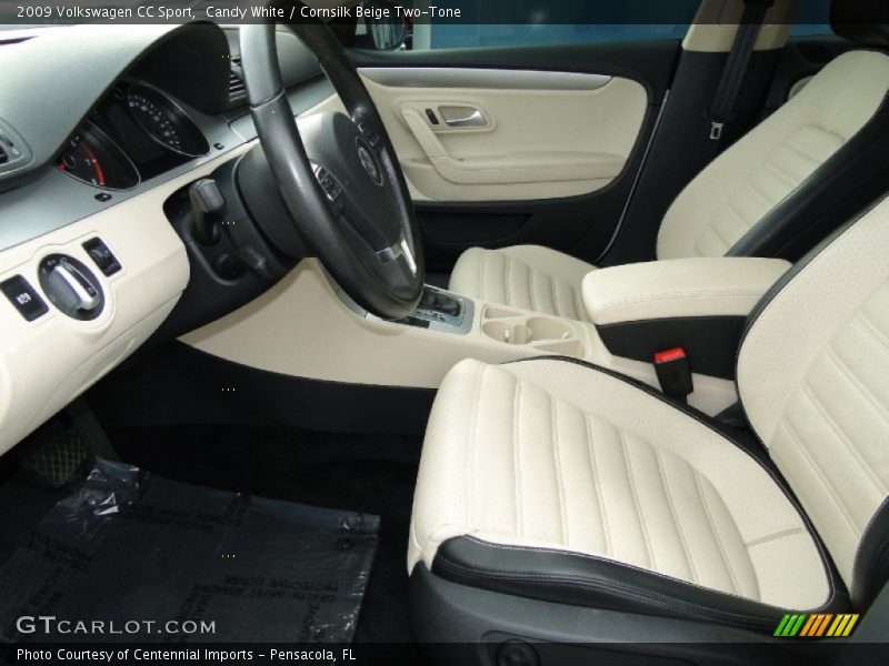 Candy White / Cornsilk Beige Two-Tone 2009 Volkswagen CC Sport