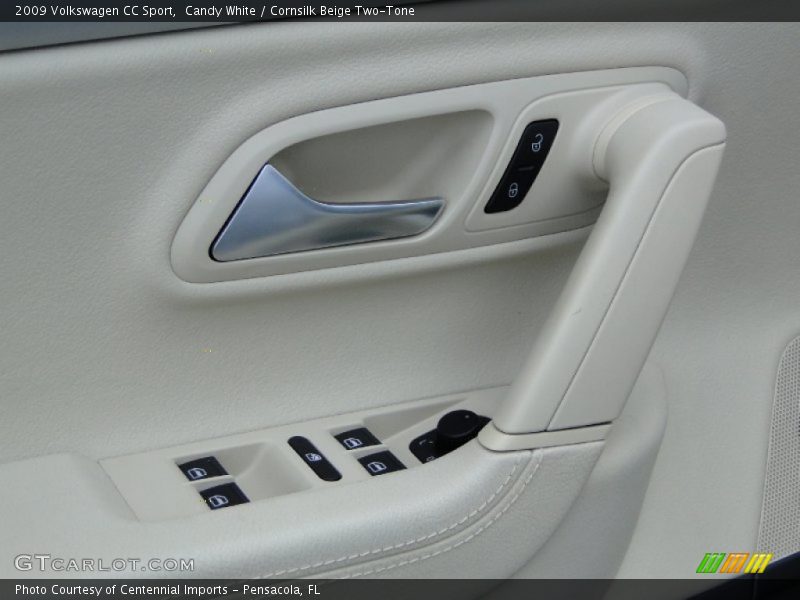 Candy White / Cornsilk Beige Two-Tone 2009 Volkswagen CC Sport