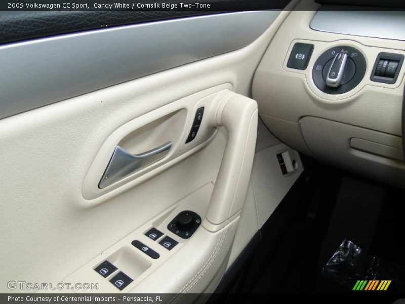 Candy White / Cornsilk Beige Two-Tone 2009 Volkswagen CC Sport
