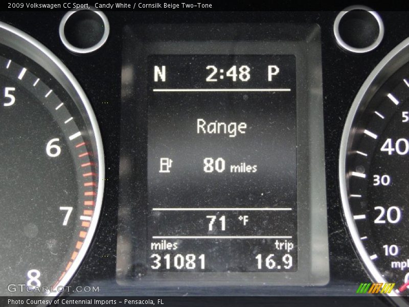 Candy White / Cornsilk Beige Two-Tone 2009 Volkswagen CC Sport