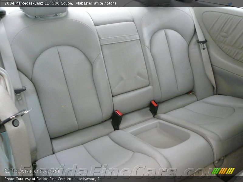 Alabaster White / Stone 2004 Mercedes-Benz CLK 500 Coupe