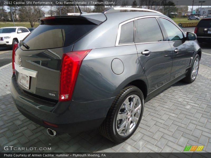 Gray Flannel Metallic / Titanium/Ebony 2012 Cadillac SRX Performance