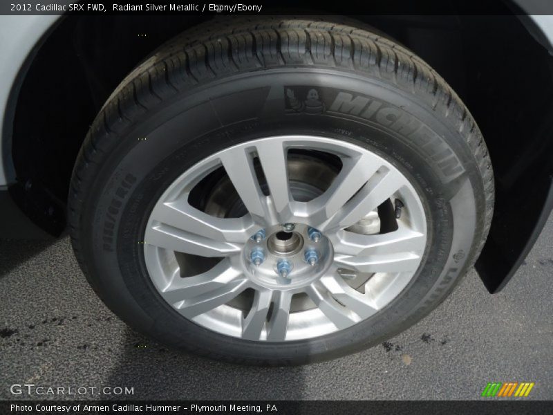 Radiant Silver Metallic / Ebony/Ebony 2012 Cadillac SRX FWD