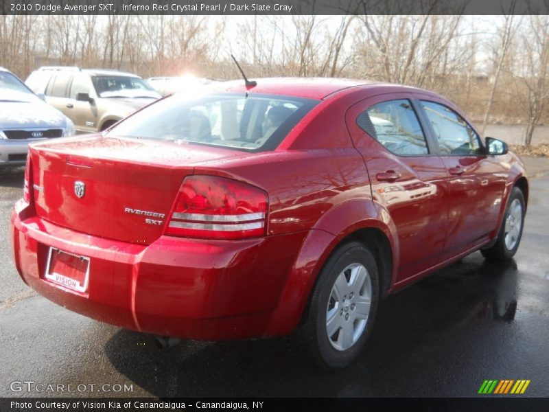 Inferno Red Crystal Pearl / Dark Slate Gray 2010 Dodge Avenger SXT