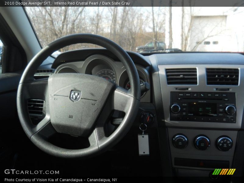 Inferno Red Crystal Pearl / Dark Slate Gray 2010 Dodge Avenger SXT