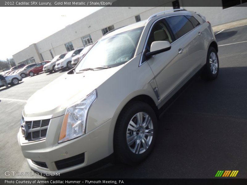 Gold Mist Metallic / Shale/Ebony 2012 Cadillac SRX Luxury