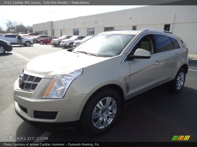 Gold Mist Metallic / Shale/Ebony 2012 Cadillac SRX Luxury