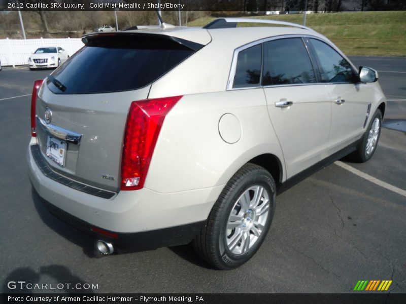 Gold Mist Metallic / Shale/Ebony 2012 Cadillac SRX Luxury