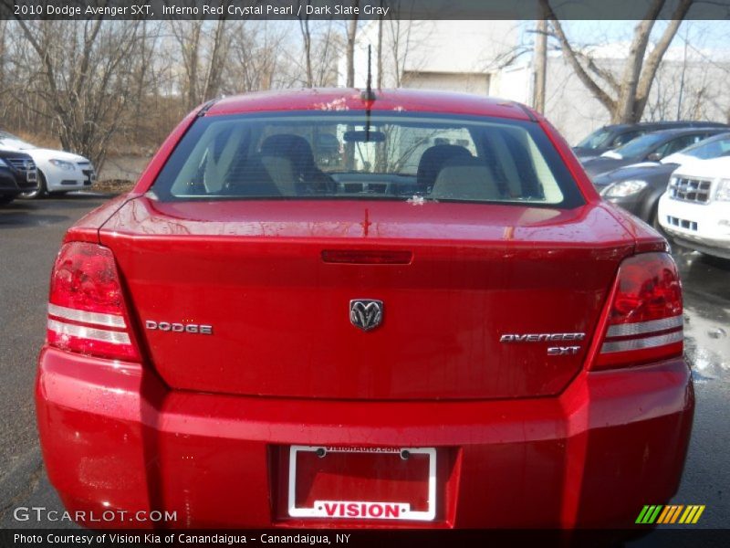 Inferno Red Crystal Pearl / Dark Slate Gray 2010 Dodge Avenger SXT