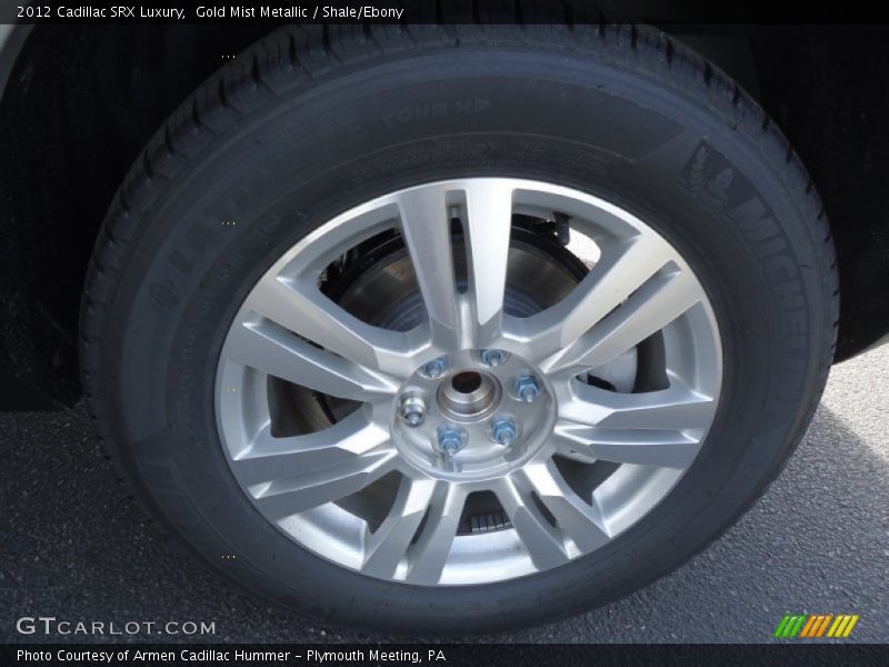 Gold Mist Metallic / Shale/Ebony 2012 Cadillac SRX Luxury