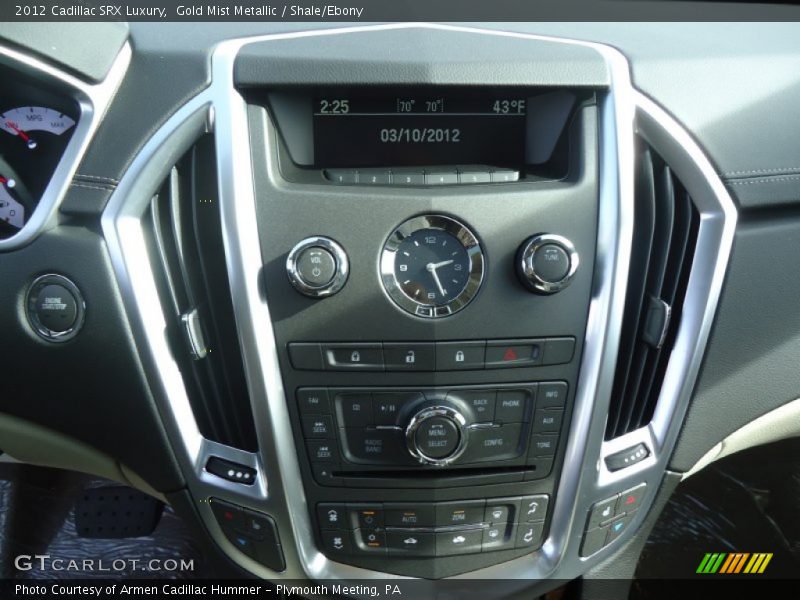 Gold Mist Metallic / Shale/Ebony 2012 Cadillac SRX Luxury