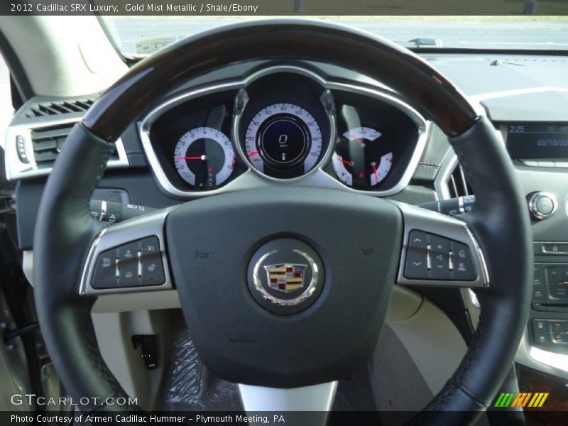 Gold Mist Metallic / Shale/Ebony 2012 Cadillac SRX Luxury