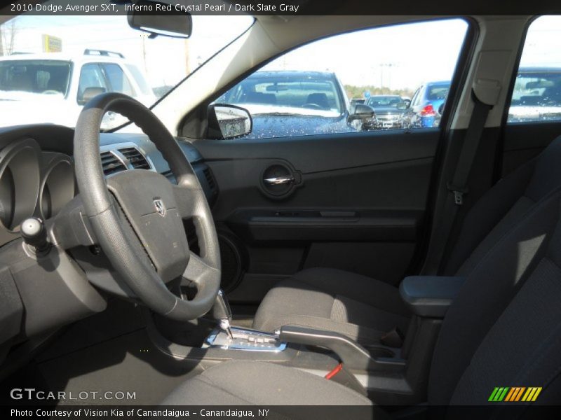 Inferno Red Crystal Pearl / Dark Slate Gray 2010 Dodge Avenger SXT