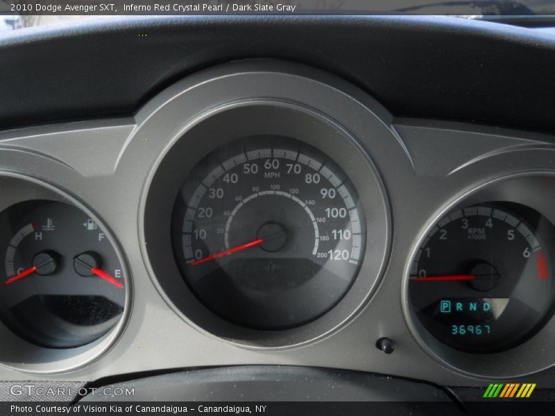 Inferno Red Crystal Pearl / Dark Slate Gray 2010 Dodge Avenger SXT