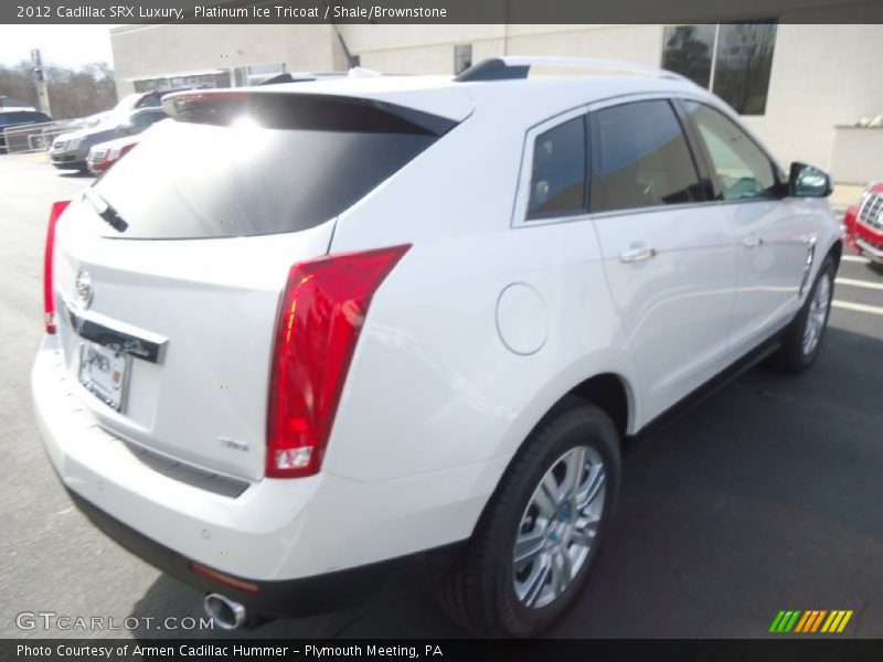 Platinum Ice Tricoat / Shale/Brownstone 2012 Cadillac SRX Luxury