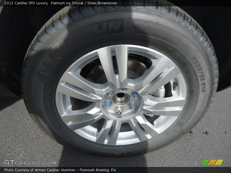 Platinum Ice Tricoat / Shale/Brownstone 2012 Cadillac SRX Luxury