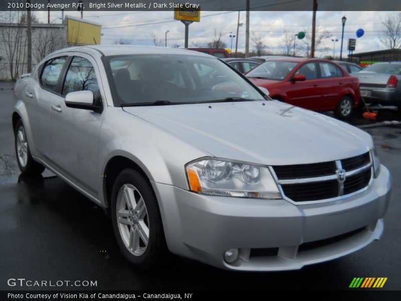 Bright Silver Metallic / Dark Slate Gray 2010 Dodge Avenger R/T