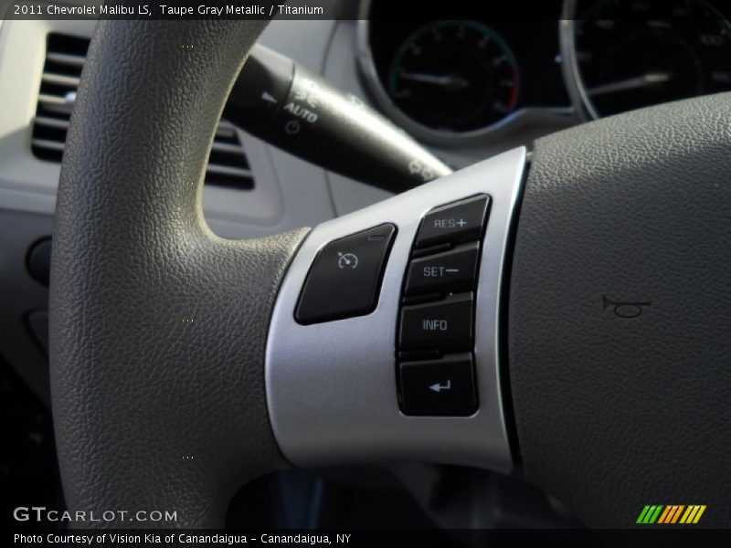 Taupe Gray Metallic / Titanium 2011 Chevrolet Malibu LS