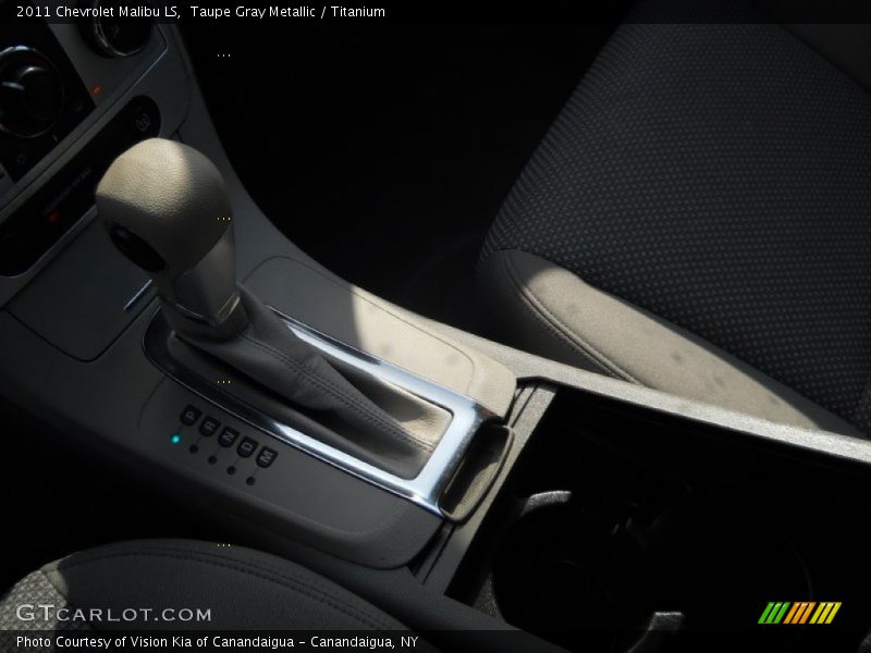 Taupe Gray Metallic / Titanium 2011 Chevrolet Malibu LS